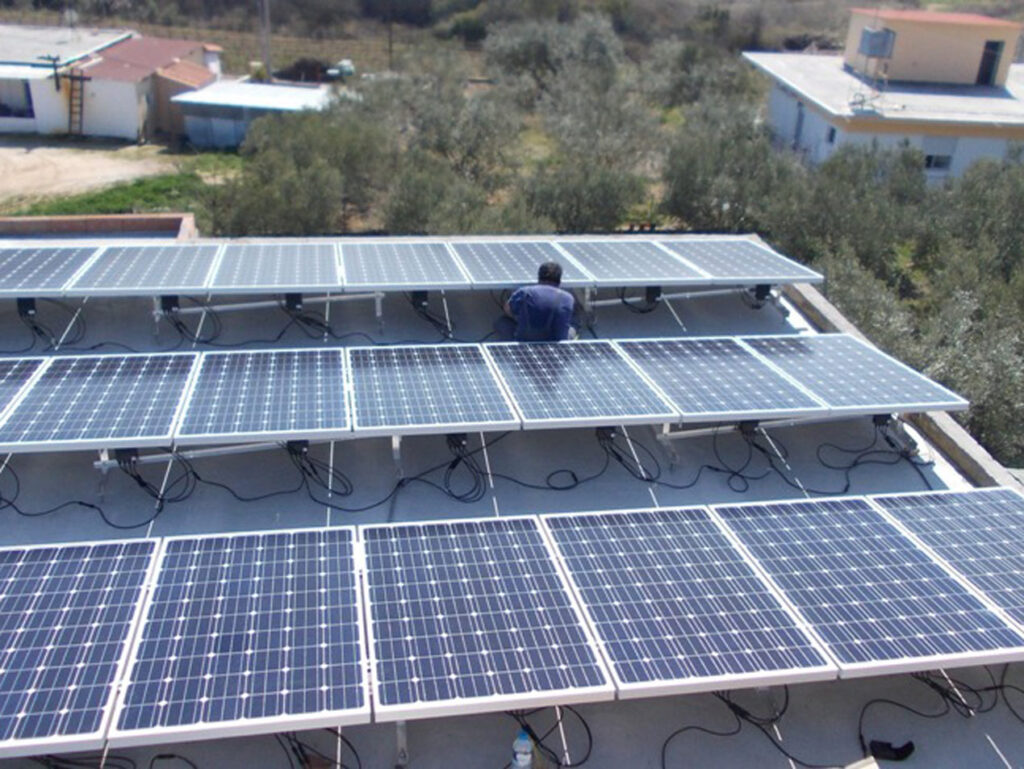 Εγκατάσταση Φ/Β συστήματος ισχύος 9.88kWp Ελαιοχώρι